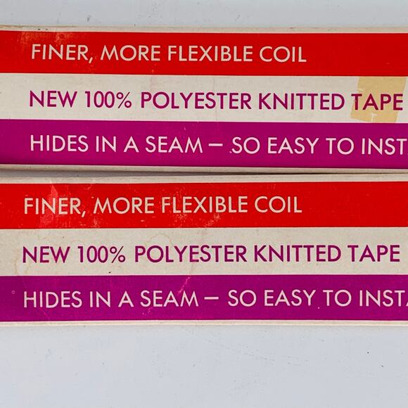 JP Coats Zipper 7-9 inch Invisible Polyester Nylon Multicolor Lot 2 Zippers USA - Picture 3 of 6